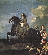 Queen Christina of Sweden on Horseback Sebastien Bourdon